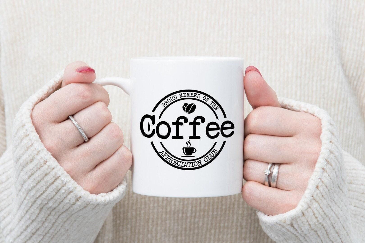 Proud Member Of The Coffee Appriciation Club - Novelty Mug & Coaster Coffee Tea Cup Gift