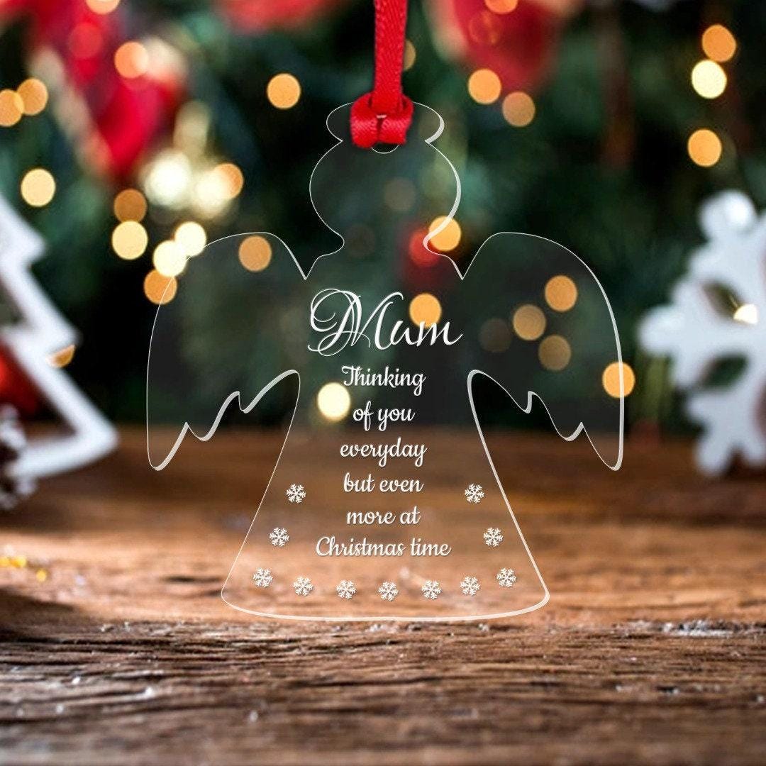 Personalised Name Christmas Bauble Memorial In Memory Gift Xmas Tree Decoration