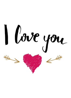 I Love You Relationship Motivational Inspirational Positive Quote Poster Wall