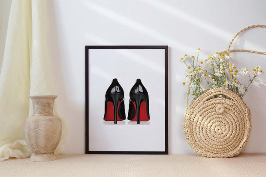 Shoes Fashion Girls Bedroom Modern Heels Wall Art Home Room Decor Print Poster