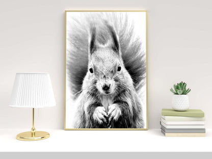 Squirrel Kids Bedroom Woodland Forest Animal Wall Art Home Decor Print Poster