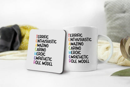 Amazing Teachers Definition Novelty Ceramic Coffee Tea Cup Mug And Coaster Gift Perfect Present For Your School Collage University Teachers