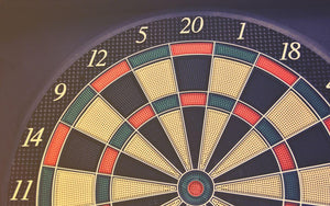 Dart Board Pub Game Art Print: Vintage Style Poster
