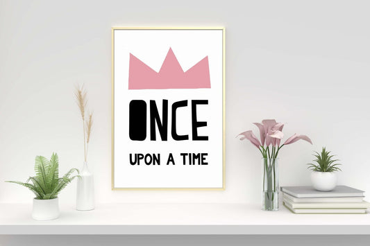 Once Upon A Time Nursery Bedroom Boys Girls Wall Decor Art Poster Print