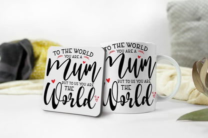 Mother's Day Mug & Coaster Set: Mum/Grandma Coffee Tea Gift