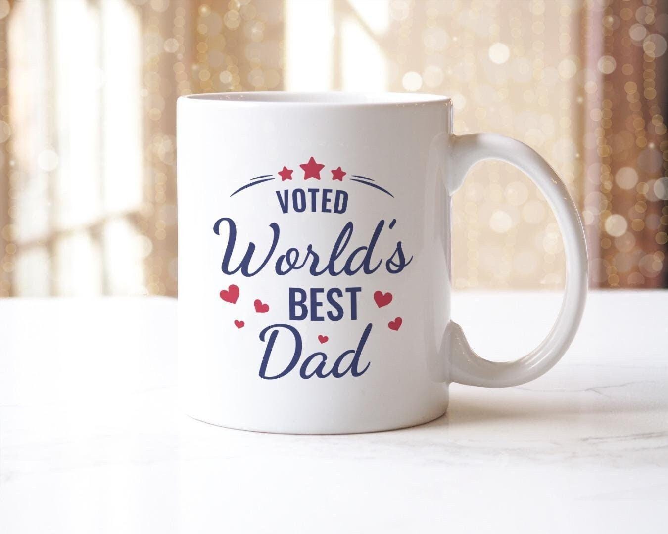 Fathers Day Mug & Coaster Set Worlds Best Dad Daddy Grandad Birthday Tea Gift