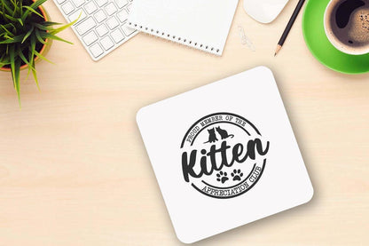 Proud Member Of The Kitten Appreciation Club - Ceramic Novelty Coffee Mug & Coaster Gift