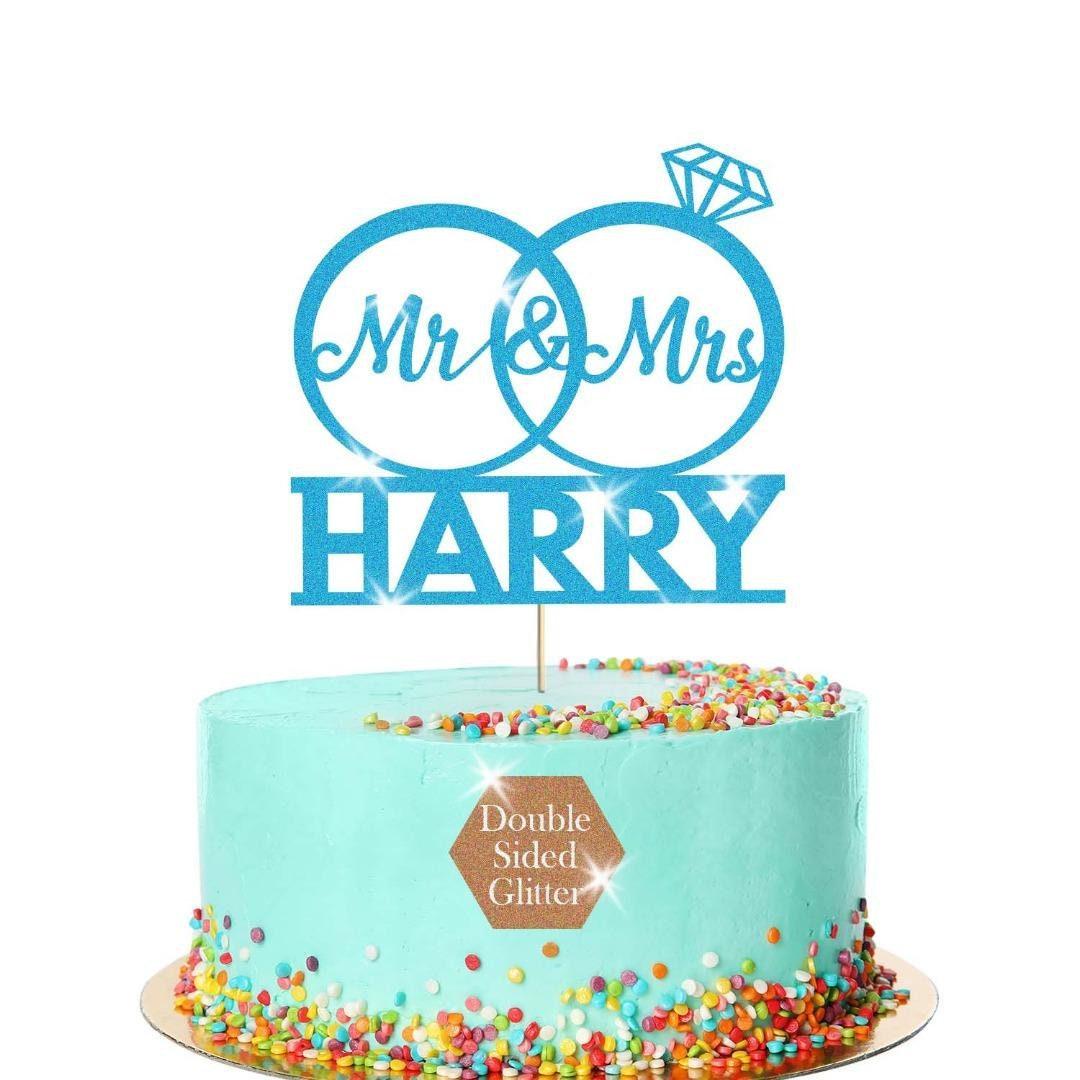 Personalised Wedding Cake Topper Mr & Mrs Anniversary Party Decoration Keepsake