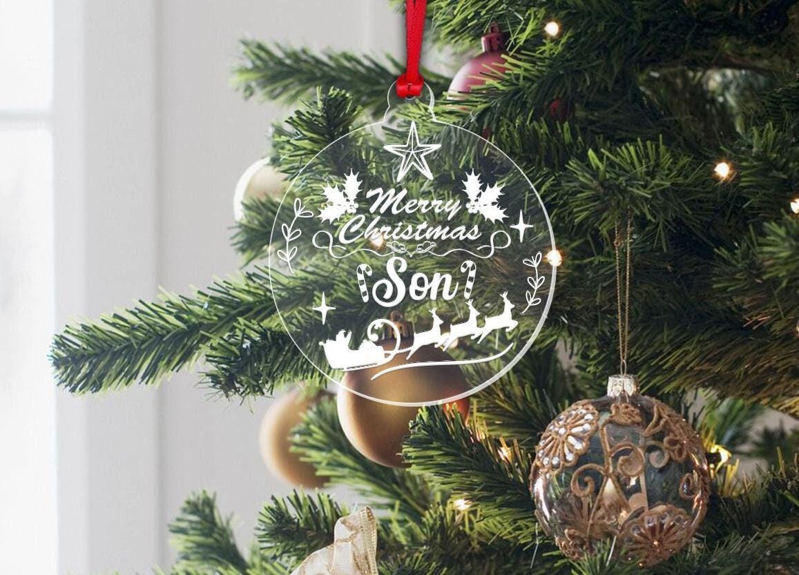 Personalised Christmas First Christmas Bauble Son Daughter Any Name  Hanging Tree Decor Keepsake Gift