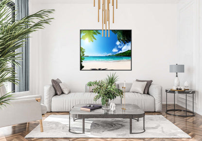 Tropical Maldives Beach Sea Sand Giant Poster - A5 A4 A3 A2 A1 A0 Sizes Art