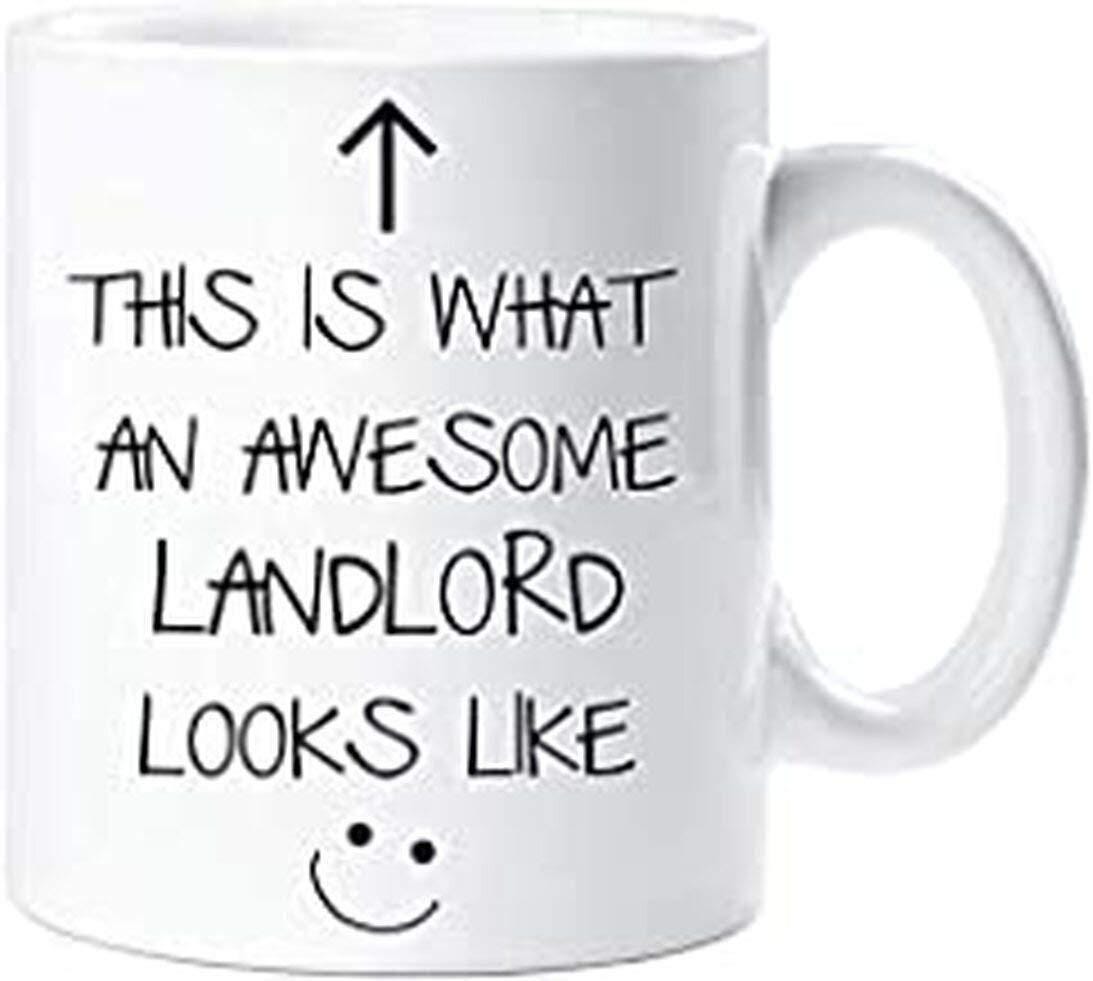 This Is What An Awesome Landlord Looks Like Coffee Mug Novelty Landlord Fathers Day Land Owner Landlady Tea Cup Gift Christmas Present