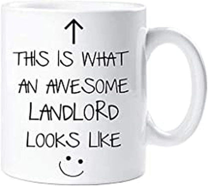 This Is What An Awesome Landlord Looks Like Coffee Mug Novelty Landlord Fathers Day Land Owner Landlady Tea Cup Gift Christmas Present