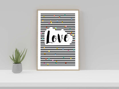 Love Reminder Inspiration Motivation Nursery Wall Decor Art Poster Print