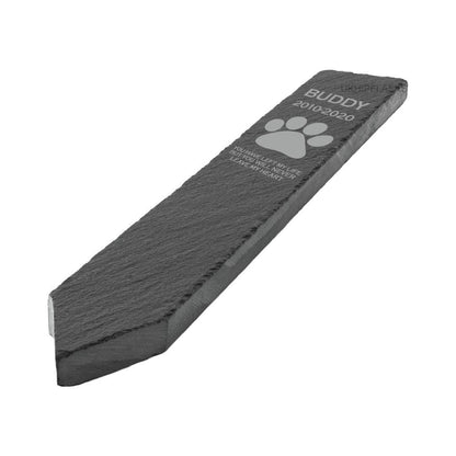 Personalised Dog Memorial Slate Plant Marker: Engraved Garden Stone