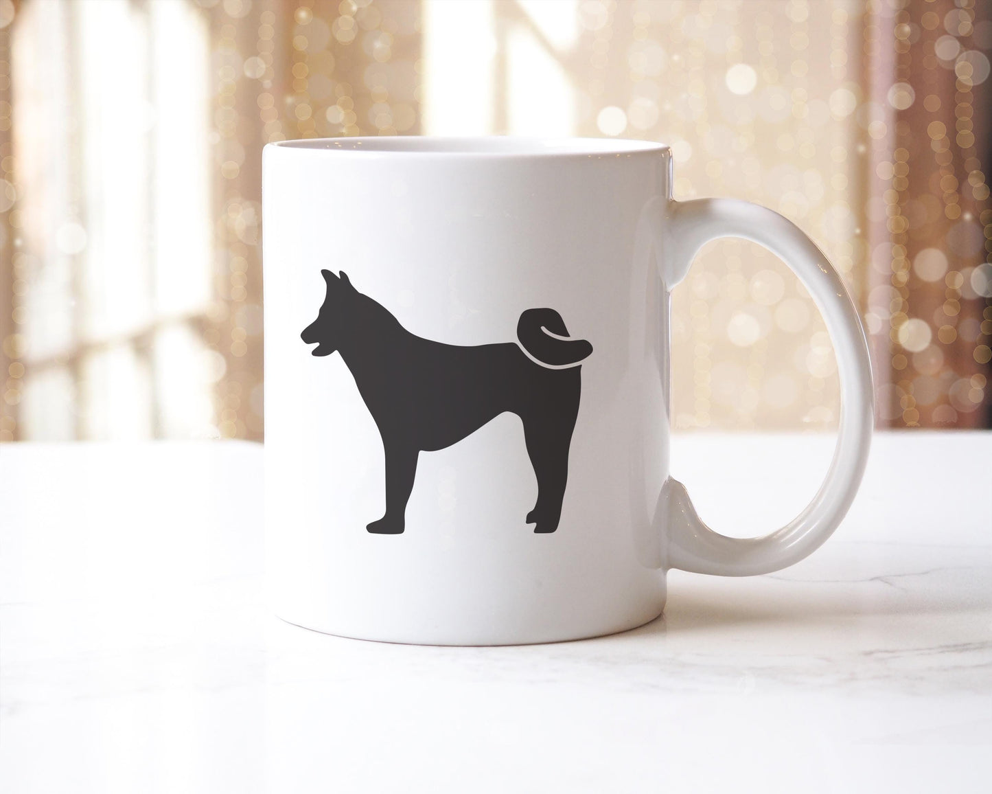 Akita Silhouette Mug: Japanese Dog Lover Gift