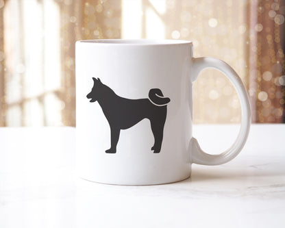 Akita Silhouette Mug: Japanese Dog Lover Gift