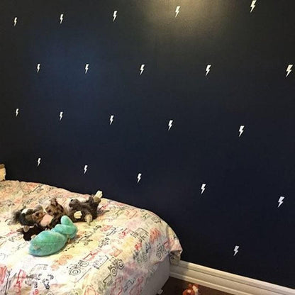 Superhero Lightning Bolt Wall Stickers Boys Bedroom Kids Nursery Vinyl Decal