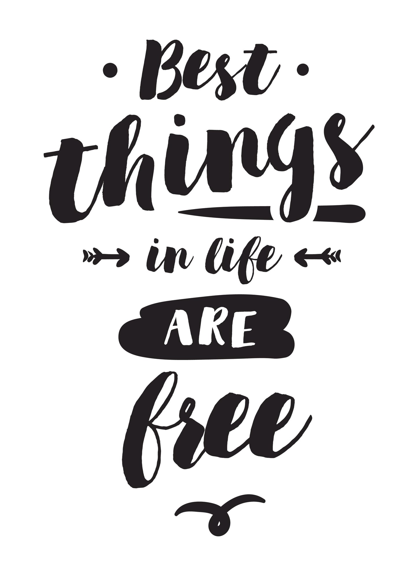 Best Thing In Life Motivational Inspirational Positive Thought Poster Print Wall