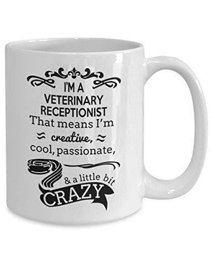 Veterinary Receptionist Mug: Funny Coffee Cup Gift for Vet Staff