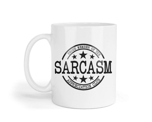Proud Member Of The Sarcasm Appreciation Club - Novelty Mug & Coaster Coffee Tea Cup Gift