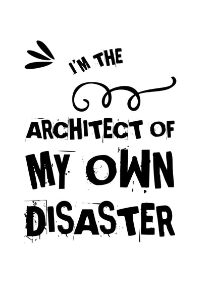 I Am Architect Of My Own Motivational Inspirational Positive Quote Poster Wall