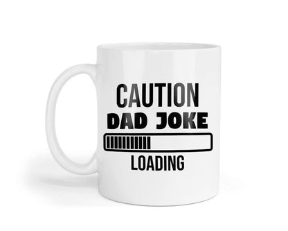 Caution Dad Joke Loading Mug & Coaster - Funny Office Gift