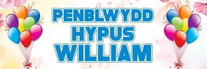 2 Personalised Welsh Birthday Party Celebration Banners Decoration Posters