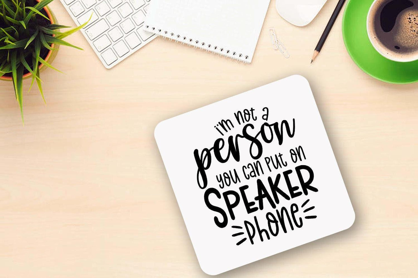 I Am Not A Person Mug And Coaster Gift Set Sarcastic Funny Coffee Tea Cup Gifts