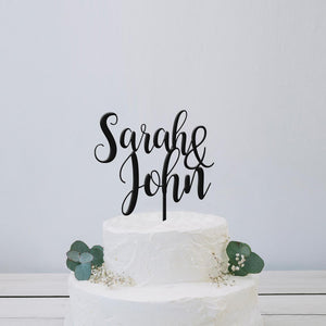 Personalised Cake Topper Any Custom Text Wedding Engagement Acrylic Decoration