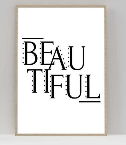 Inspirational Word Art Poster: Motivational Quote Print