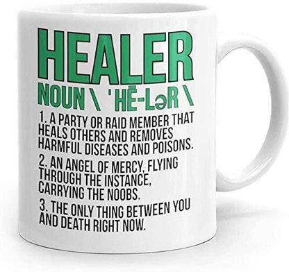 Healer Mug: Funny Angel of Mercy Coffee Cup - UK Made