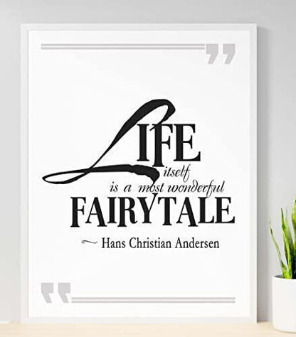 Inspirational Fairytale Quote Poster: Positive Affirmation Wall Art
