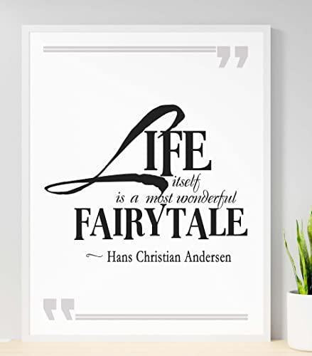 Inspirational Fairytale Quote Poster: Positive Affirmation Wall Art