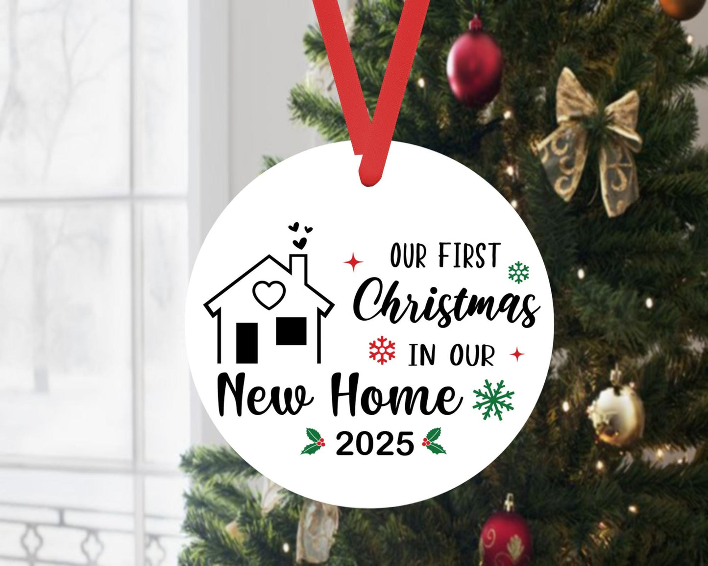 First Christmas In Our New Home Bauble 1st Xmas Ceramic Ornament Keepsake Gift