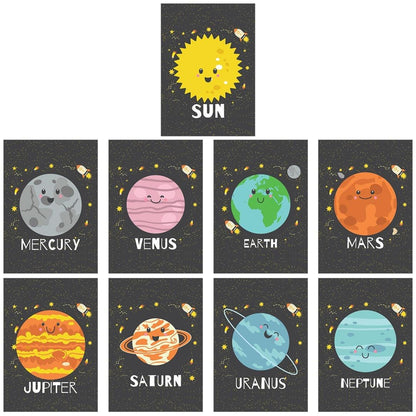 Solar System Sun Earth Planets Home Schooling Learning Educational Posters