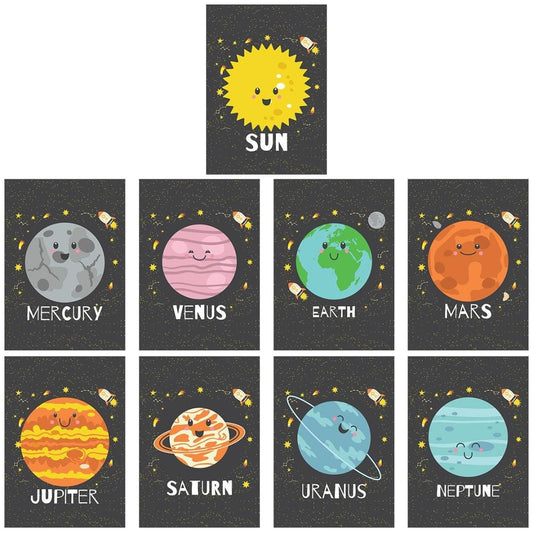 Solar System Sun Earth Planets Home Schooling Learning Educational Posters