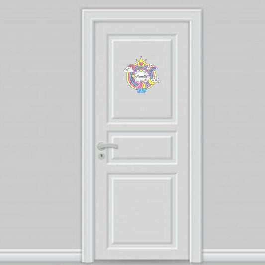 Personalised Princess Fairy Wall Sticker Girls Bedroom Nursery Kids Name Vinyl