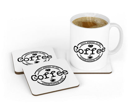 Proud Member Of The Coffee Appriciation Club - Novelty Mug & Coaster Coffee Tea Cup Gift