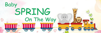 2 Personalised Baby Shower Banner Gender Reveal Party Celebration Girl Boy Announcement Posters