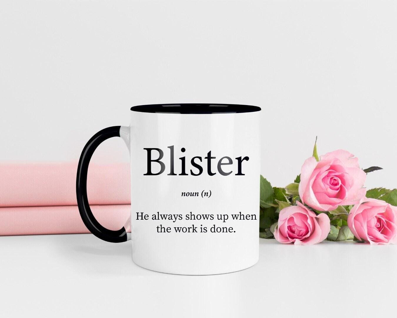 Blister Coworker Mug & Coaster Set: Funny Office Gift