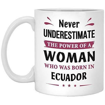 Ecuadorian Woman Mug: Funny Birthday Gift for Grandma, Auntie