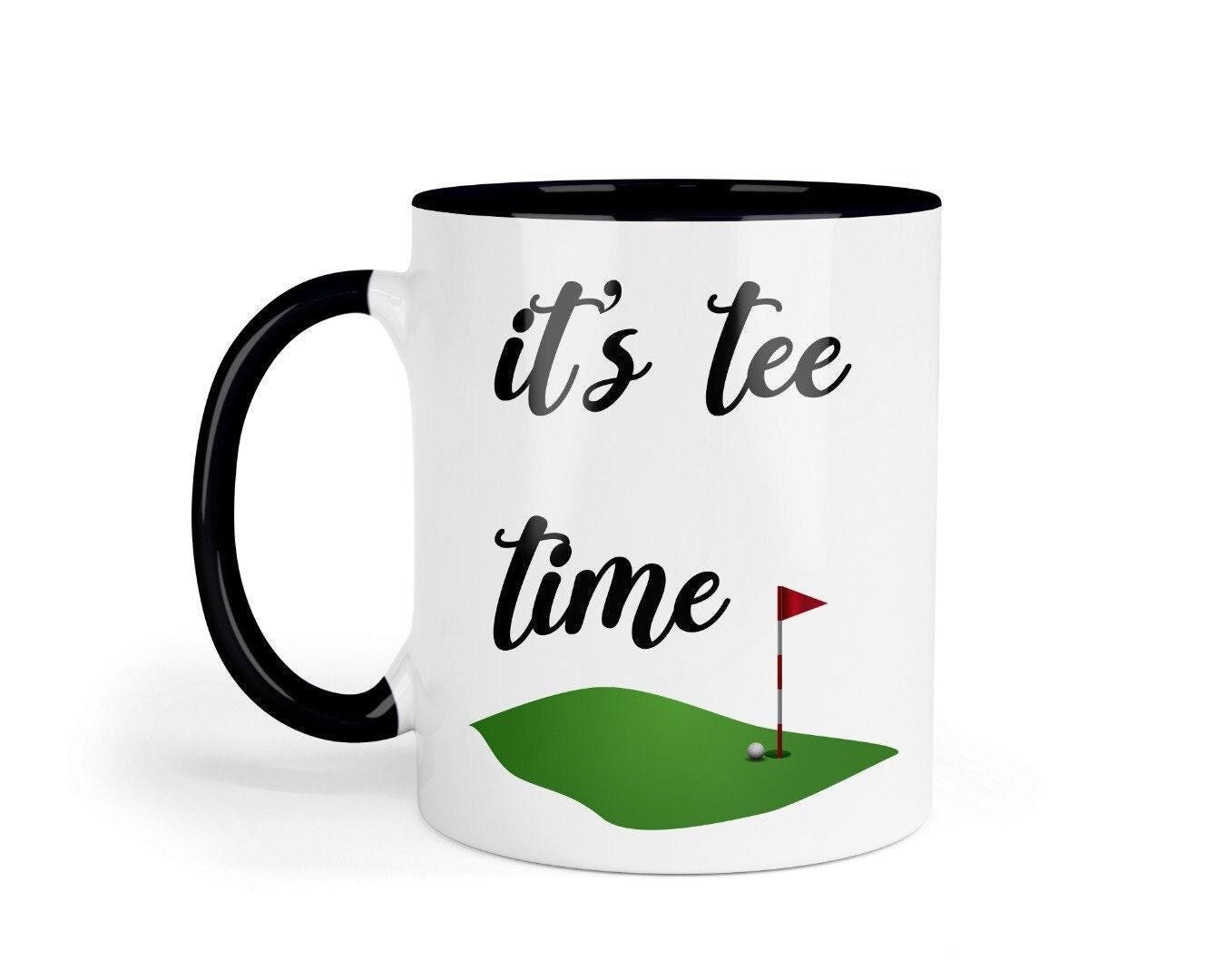 Tee Time Chuckles Humorous Golfers Mug & Coaster Set  Ideal For Birthdays And Christmas