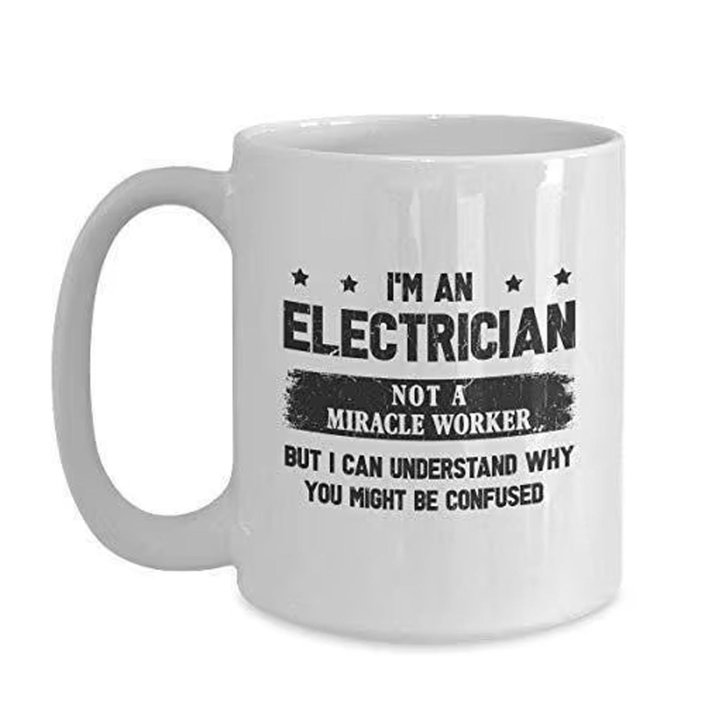 Funny Electrician Mug: Joke Coffee Cup Gift - UK Made