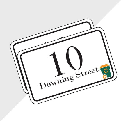 Personalised Wheelie Bin Street Stickers Custom Name Number Waterproof Road Dustbin  Vinyl Sticker