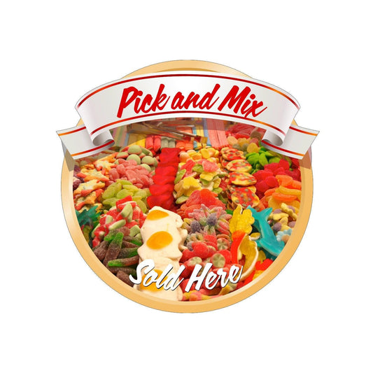 Pick & Mix Sold Here Catering Window Cafe Shop Restaurant Sticker Sign Pos Decal