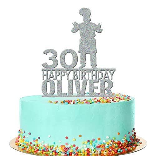 Personalised Acrylic Chef Restaurant Boys Birthday Cake Topper Decoration Gift
