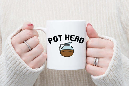 Pot Head Coffee Mug & Coaster Set: Funny Office Gift
