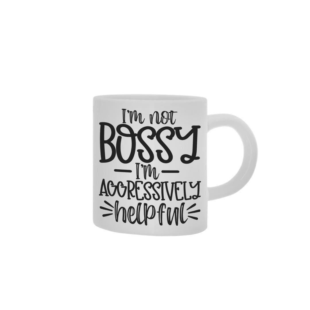 Funny 'I'm Not Bossy' Mug and Coaster Set: Office Gift