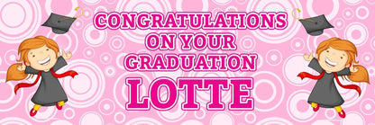2 Personalised Graduation Party Celebration Banners Decoration Posters