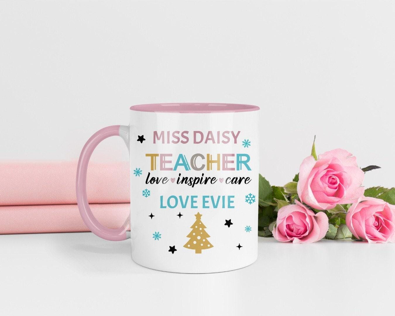 Personalised Teacher Mug & Coaster Set: End of School Gift